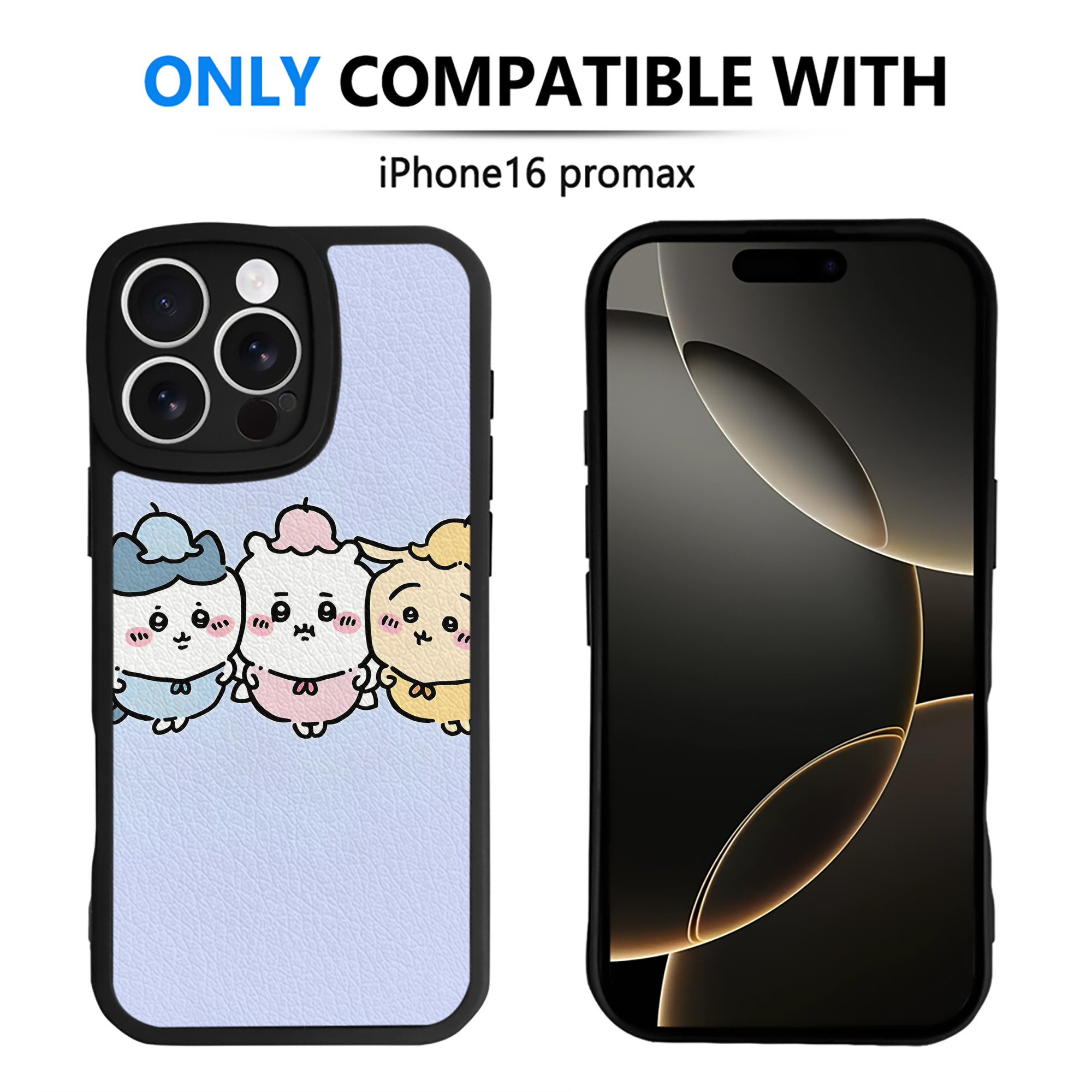 （画像用） ちいかわ Chii-kawa 【iPhone 16シリーズ対応】シリコンスマホケース（レザー調） 材質：シリコン